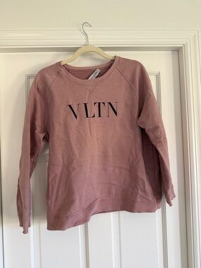 Valentino VLTN Rose Pink Logo Sweatshirt